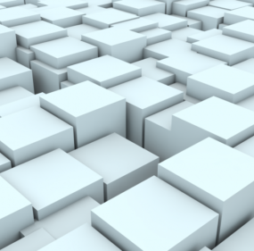 Cube abstrait modèle 3D